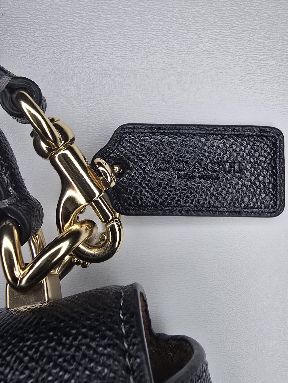 Coach Lysa Top Handle Bag Black Leather Crossbody CX575 - Picture 4 of 12
